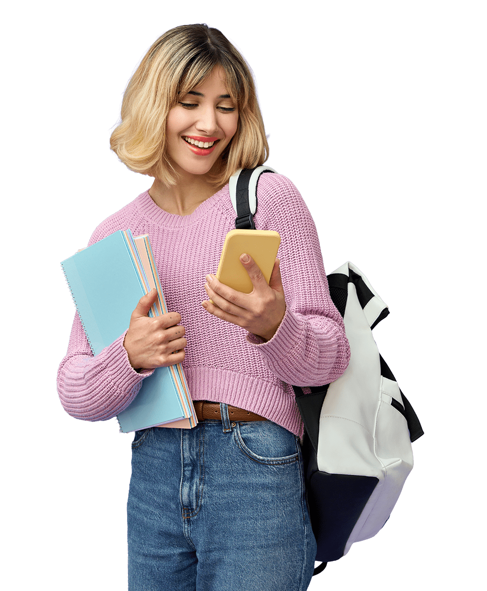 schuelerin-mit-handy-Freigestellt